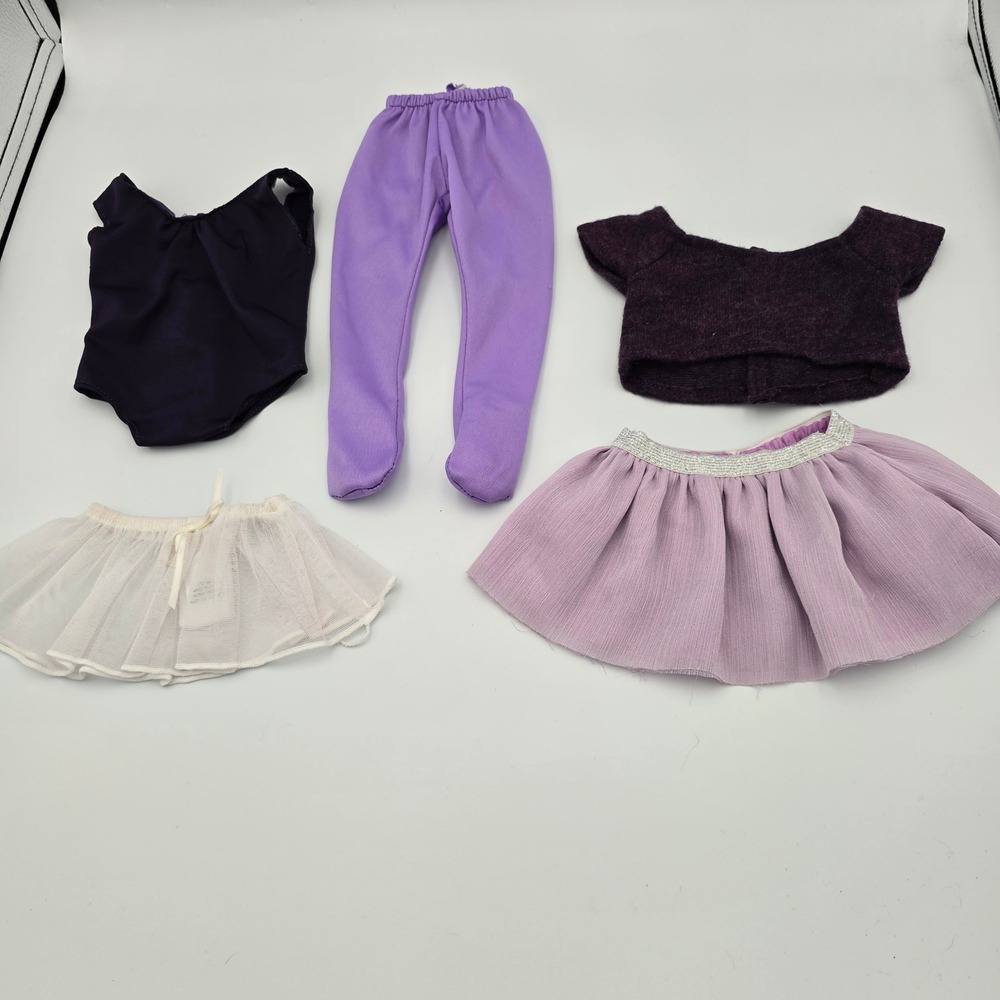 Our Generation 18" Doll Ballet Dance Outfit Set Purple Leotard Tights Tutu 5pc